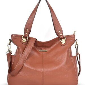 Genuine Leather Hobo Bag for Women Large Slouchy Tote Purse Soft Real Shoulder H